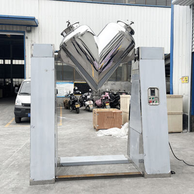 V Type Powder Mixer for Uniform Dry Powder Mixing in Food and Chemical Industries with Smooth Inner Wall and Easy Cleaning