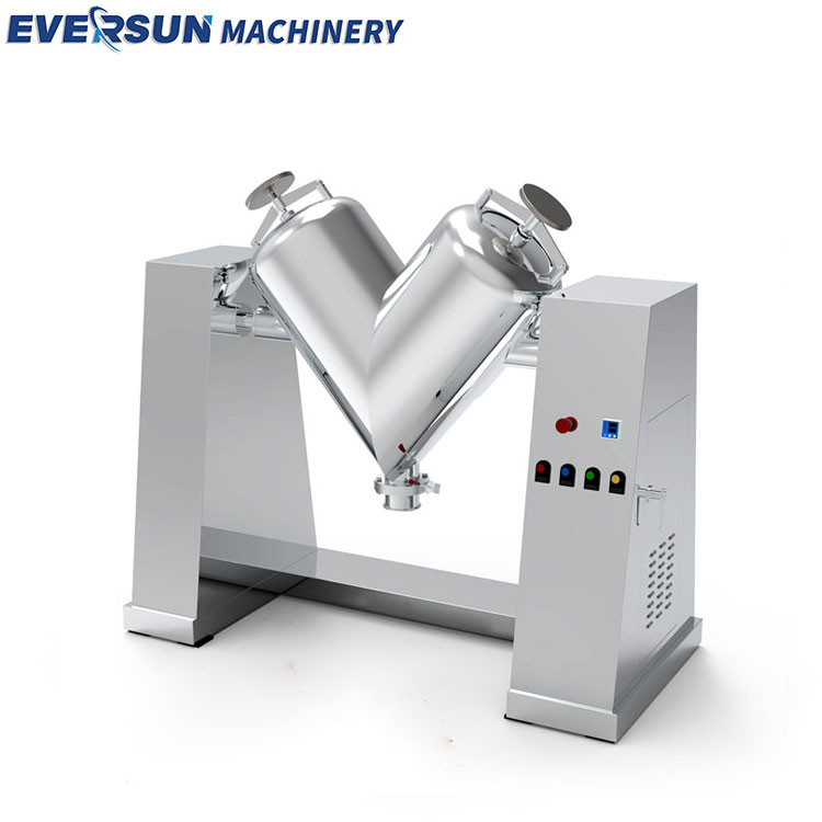 Adjustable Speed V Type Powder Mixer Flour Mixing Machine 1-29rpm Mixing Time