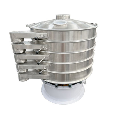 Trillingszeefmachine voor de behandeling van granulair en poedervormig materiaal in de chemische, voedingsmiddelen- en farmaceutische industrie