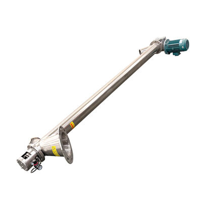 Schroefconveyor voor de materialenstroom in industriële productieprocessen waarbij poeders, korrels en kleine blokken soepel worden verplaatst