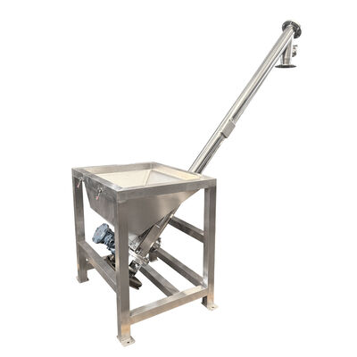 Schroefbandtransporteur met spiraalvormige bladen voor het transporteren en continu verplaatsen van poederkorrels en kleine blokmaterialen