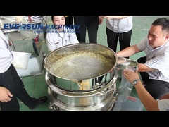 Diameter 1500 mm koolstofstaal / roestvrij staal cirkelvormig trillend scherm